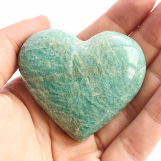 Amazonite Heart - Conscious Crystals New Zealand Crystal and Spiritual Shop