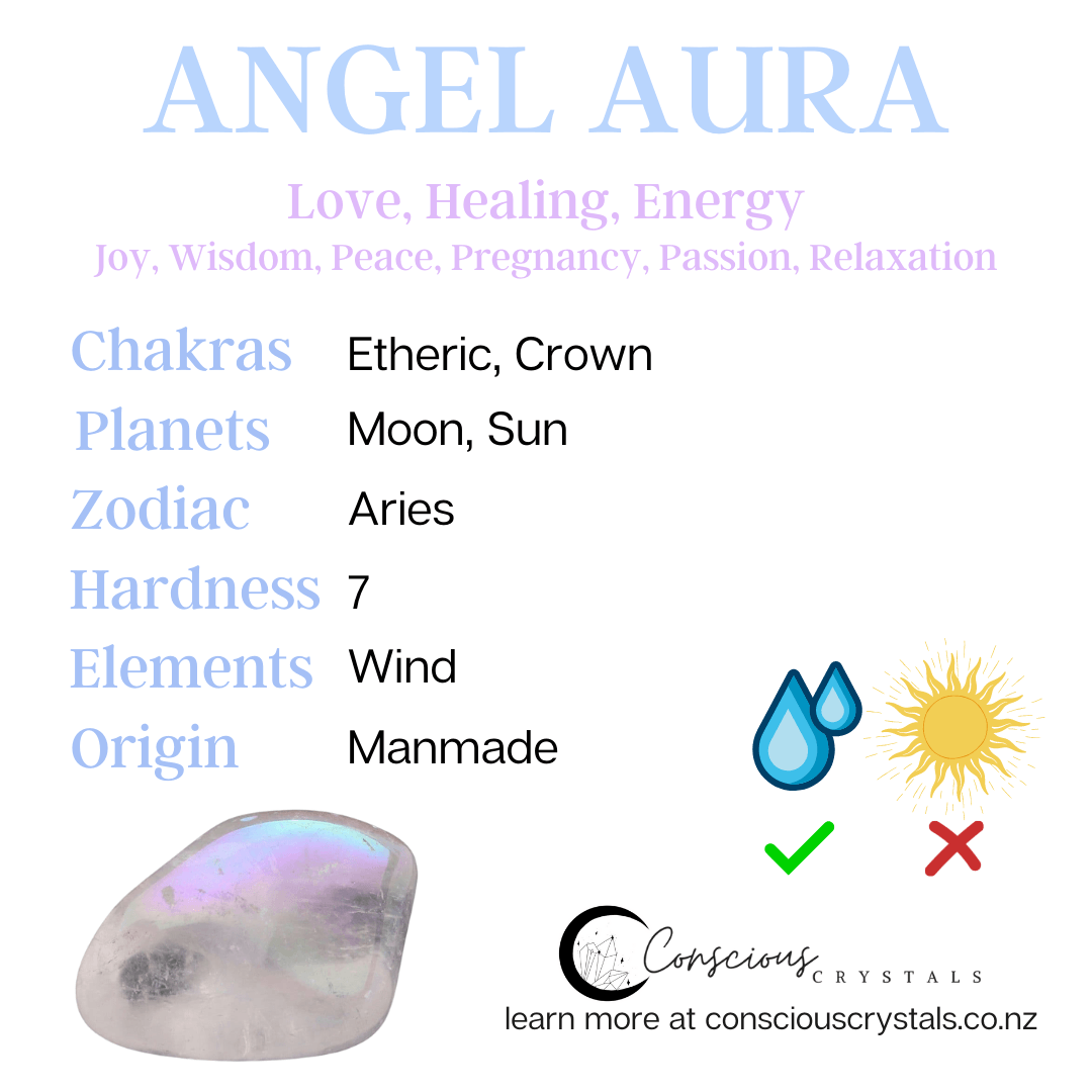 Angel Aura Tumble - Conscious Crystals New Zealand Crystal and Spiritual Shop