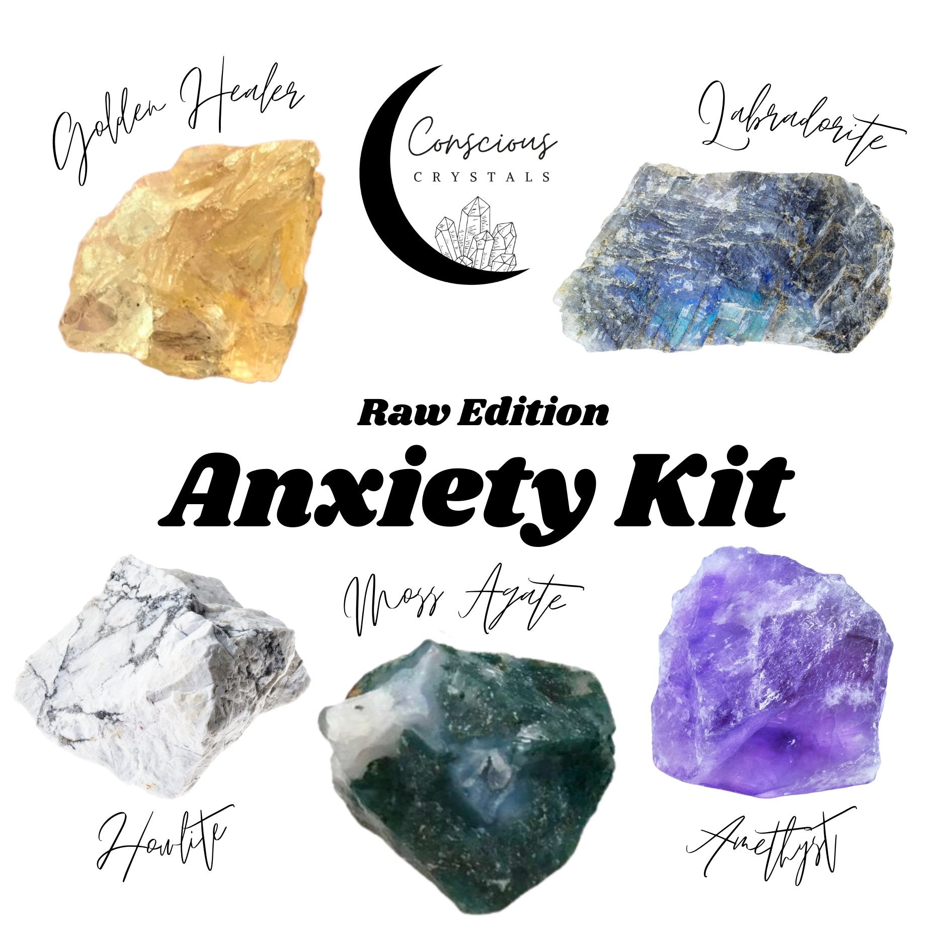 Anxiety Crystal Kit - Conscious Crystals New Zealand Crystal and Spiritual Shop