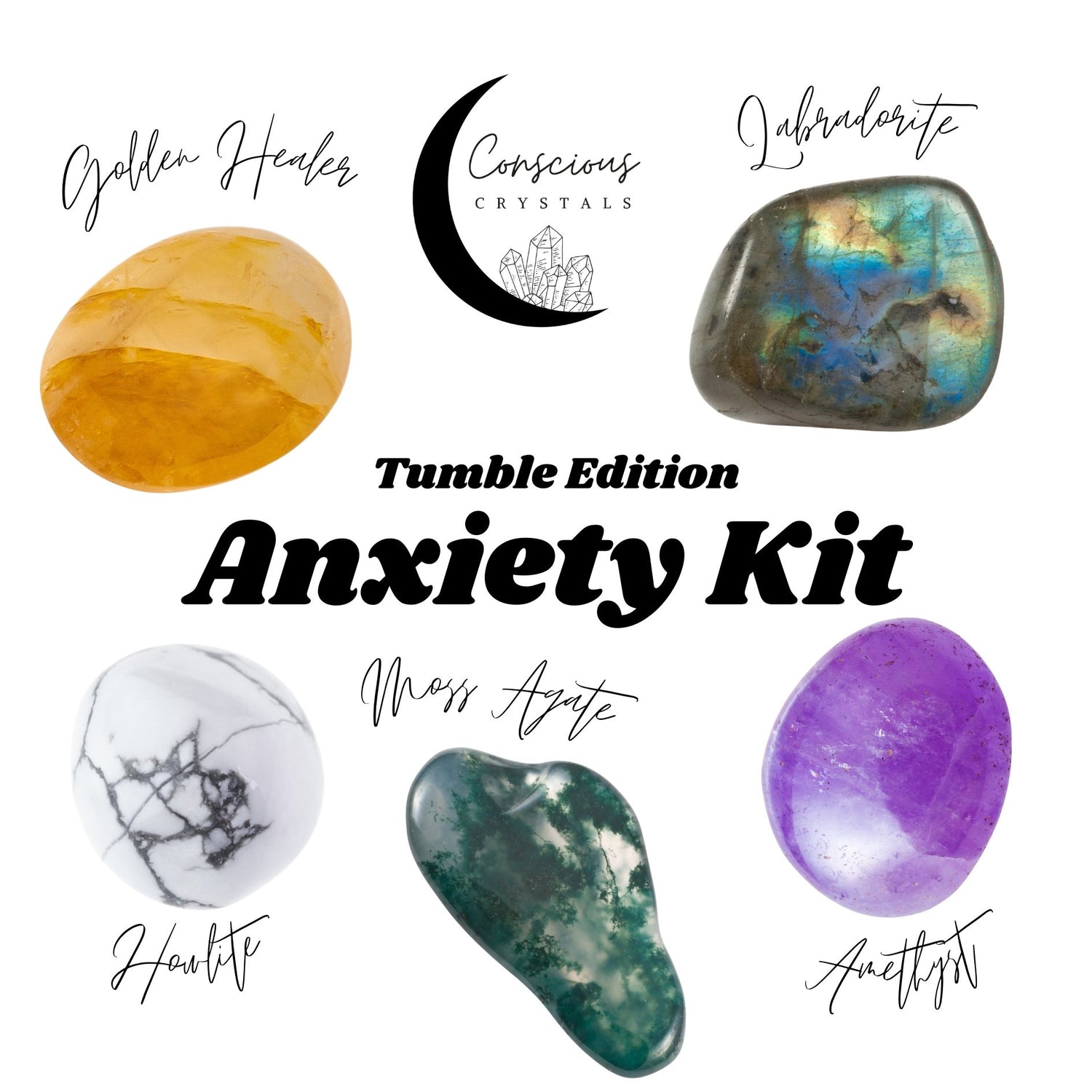 Anxiety Crystal Kit - Conscious Crystals New Zealand Crystal and Spiritual Shop