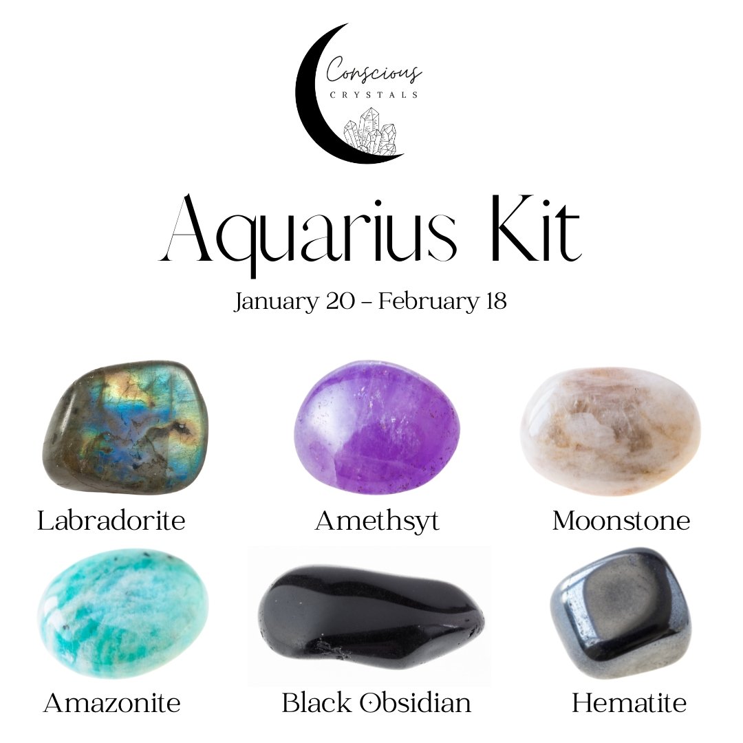 Aquarius Crystal Kit - Conscious Crystals New Zealand Crystal and Spiritual Shop