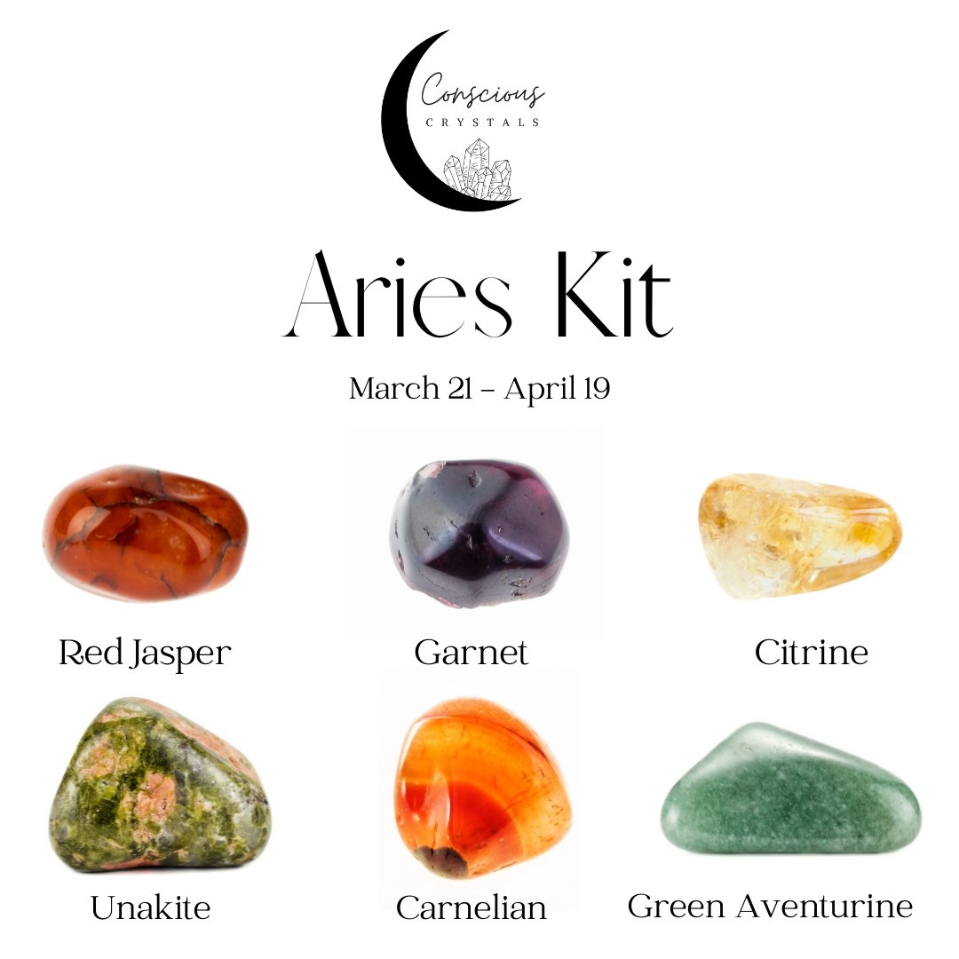 Aries Crystal Kit - Conscious Crystals New Zealand Crystal and Spiritual Shop