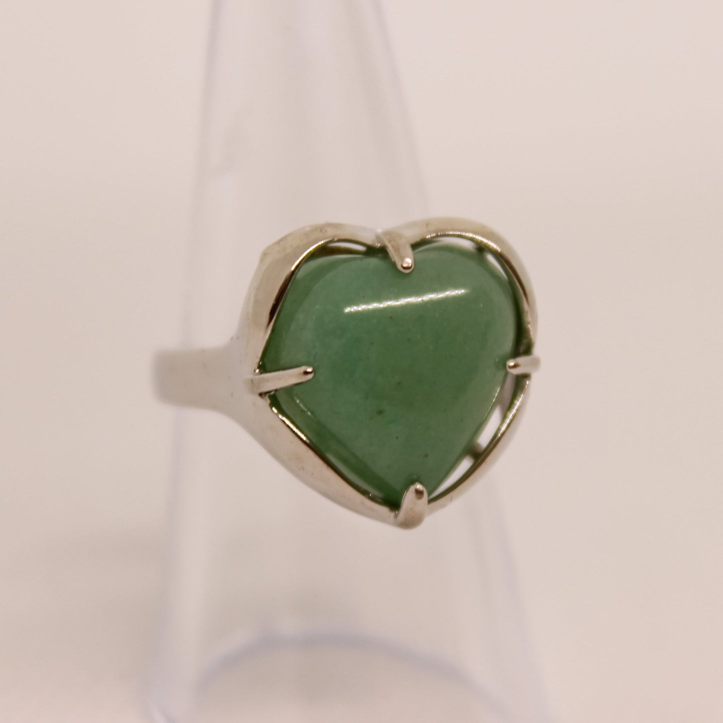 Aventurine Heart Ring - Conscious Crystals New Zealand Crystal and Spiritual Shop