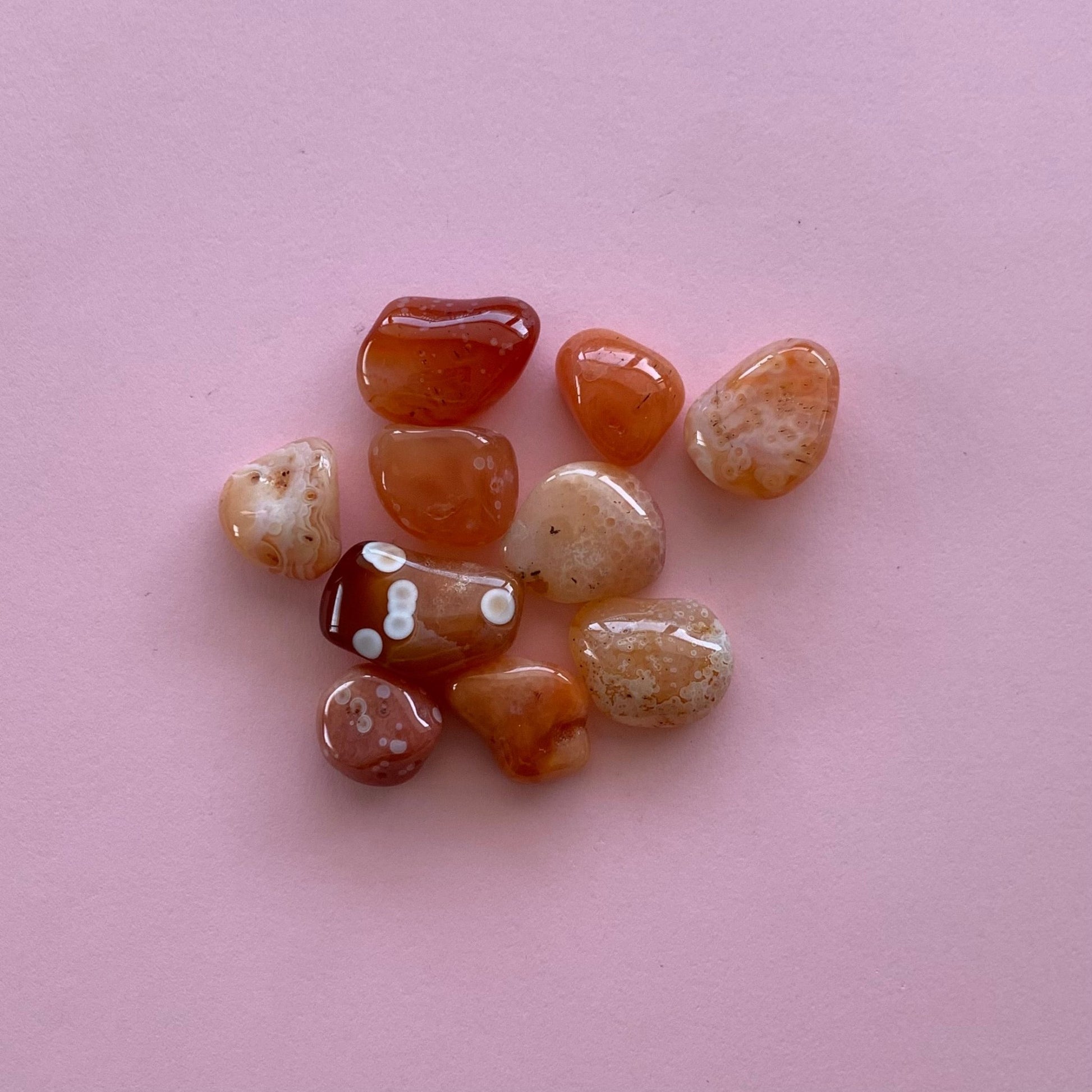 Banded Carnelian Tumble - Conscious Crystals New Zealand Crystal and Spiritual Shop