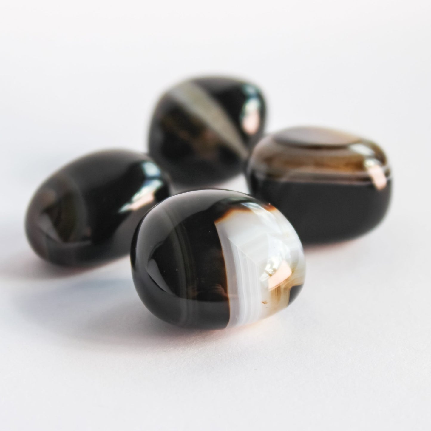 Black Agate Tumble - Conscious Crystals New Zealand Crystal and Spiritual Shop
