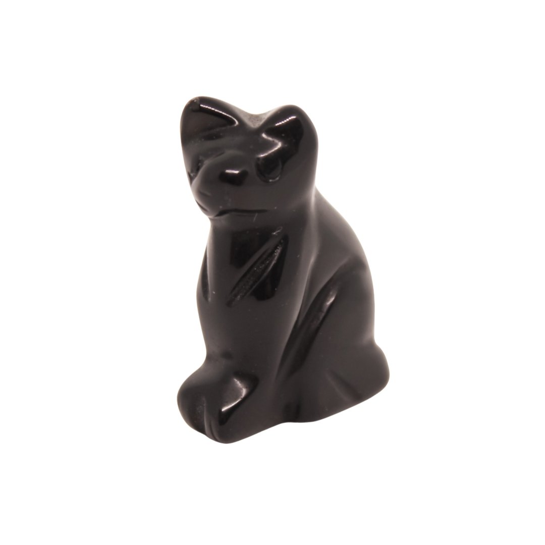 Black Obsidian Cat - Conscious Crystals New Zealand Crystal and Spiritual Shop