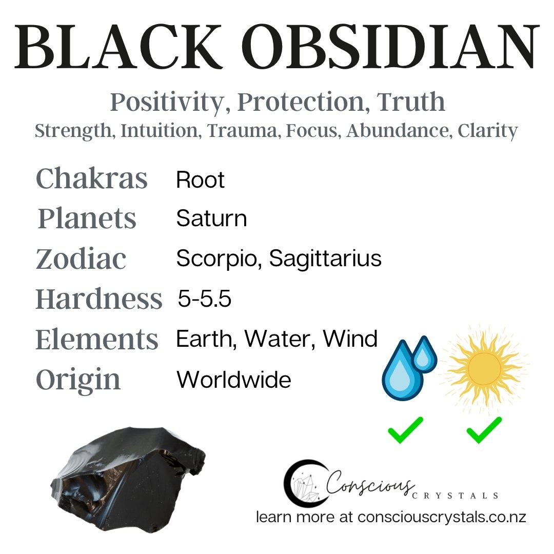 Black Obsidian Raw - Conscious Crystals New Zealand Crystal and Spiritual Shop