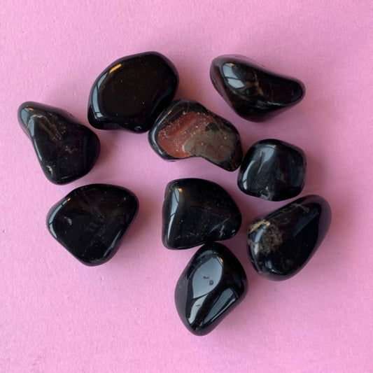 Black Onyx Tumble - Conscious Crystals New Zealand Crystal and Spiritual Shop