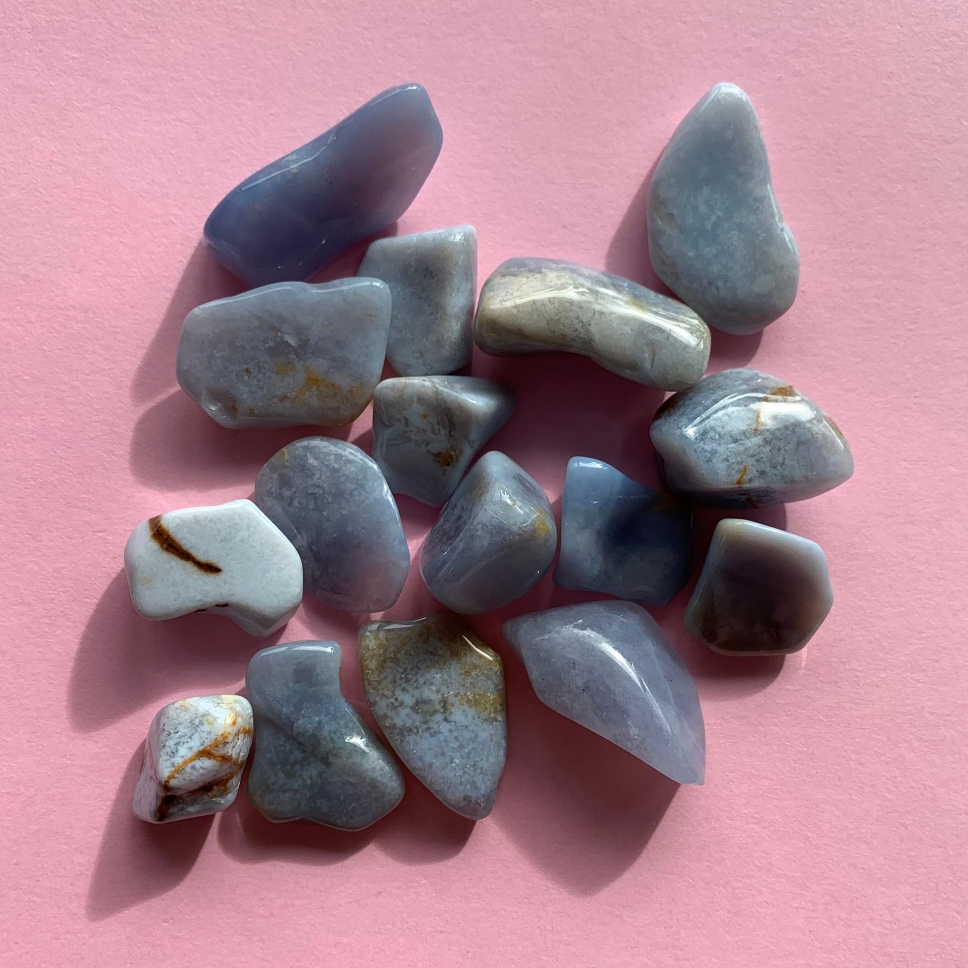 Blue Chalcedony Tumble - Conscious Crystals New Zealand Crystal and Spiritual Shop