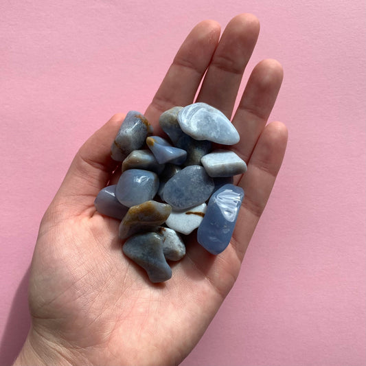 Blue Chalcedony Tumble - Conscious Crystals New Zealand Crystal and Spiritual Shop