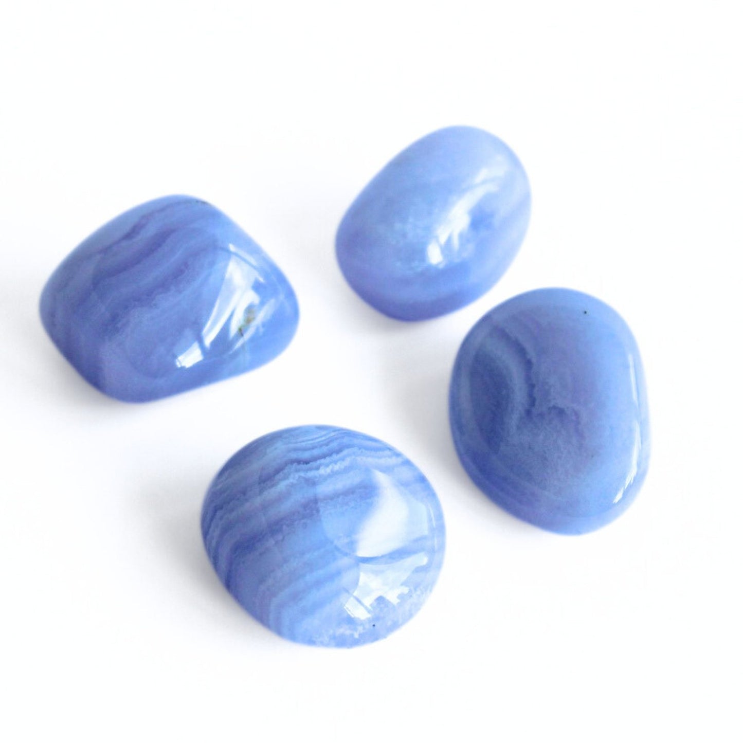 Blue Lace Agate Tumble - Conscious Crystals New Zealand Crystal and Spiritual Shop