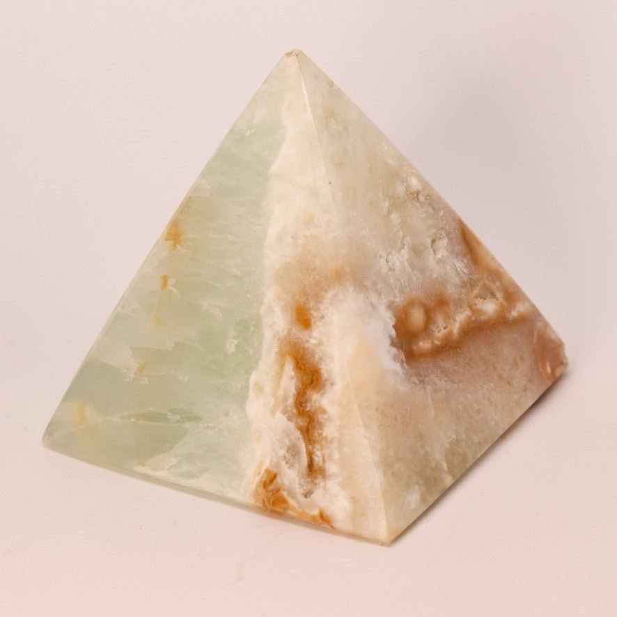 Caribbean Blue Calcite Pyramid - Conscious Crystals New Zealand Crystal and Spiritual Shop