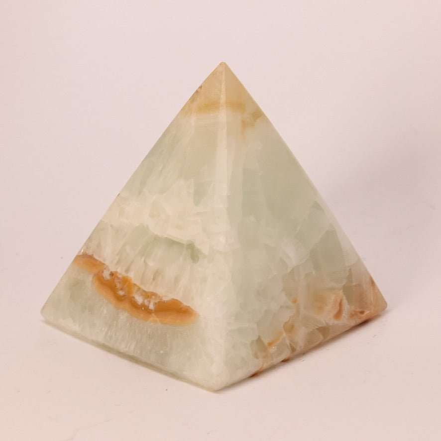 Caribbean Blue Calcite Pyramid - Conscious Crystals New Zealand Crystal and Spiritual Shop