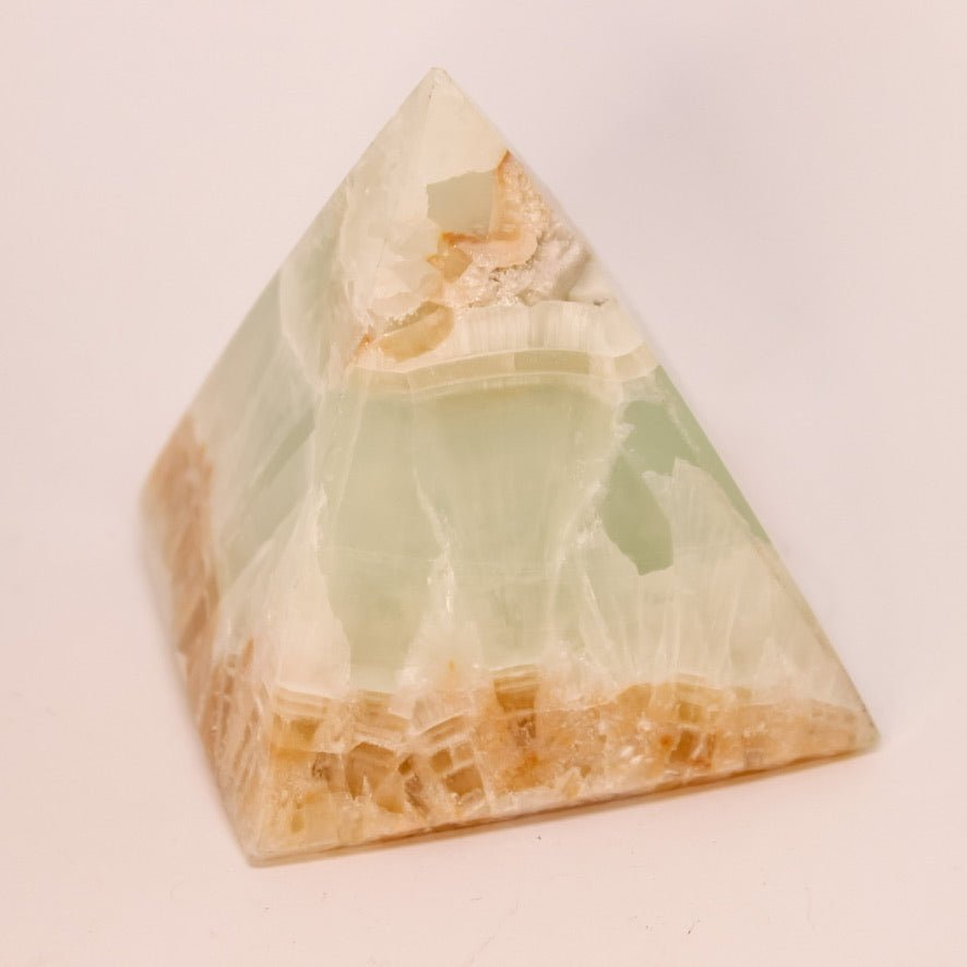 Caribbean Blue Calcite Pyramid - Conscious Crystals New Zealand Crystal and Spiritual Shop