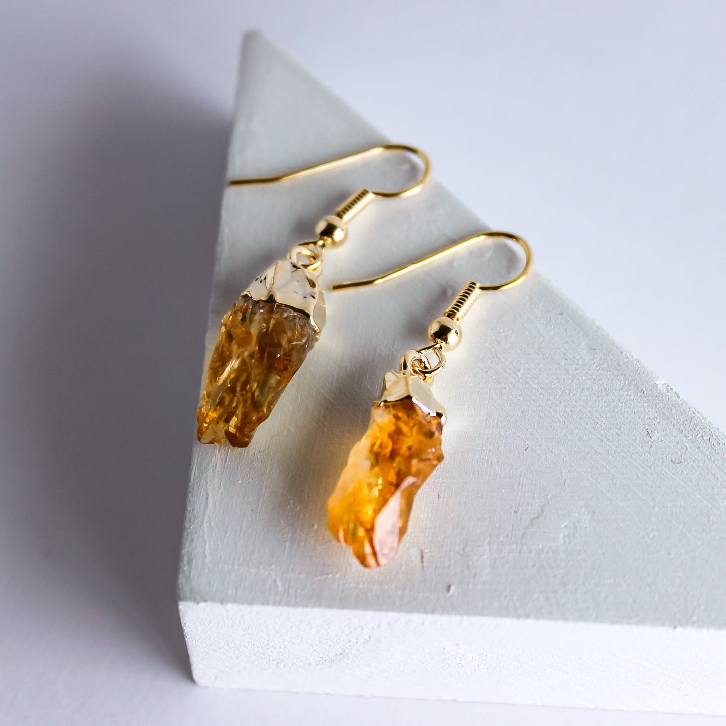 Citrine Selene Earrings - Conscious Crystals New Zealand Crystal and Spiritual Shop