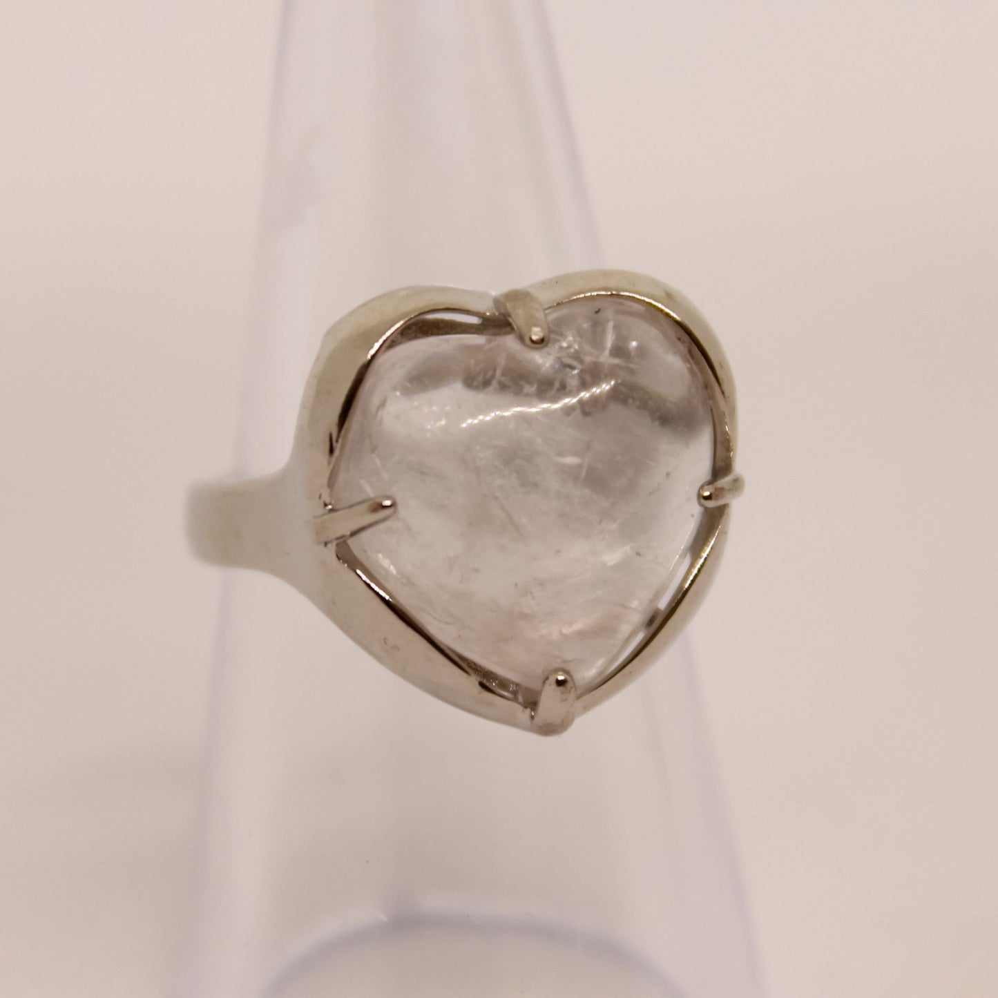 Clear Quartz Heart Ring - Conscious Crystals New Zealand Crystal and Spiritual Shop