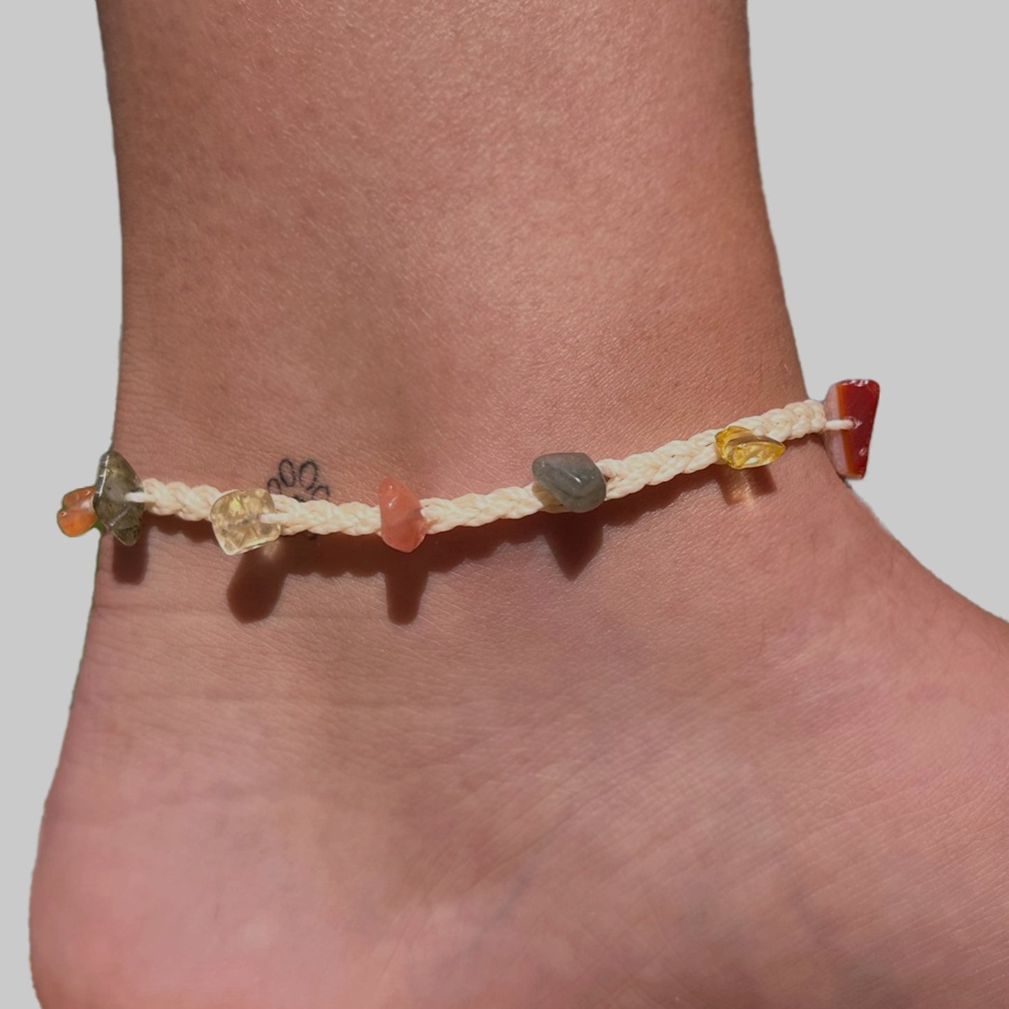 Confidence Crystal Anklet - Conscious Crystals New Zealand Crystal and Spiritual Shop