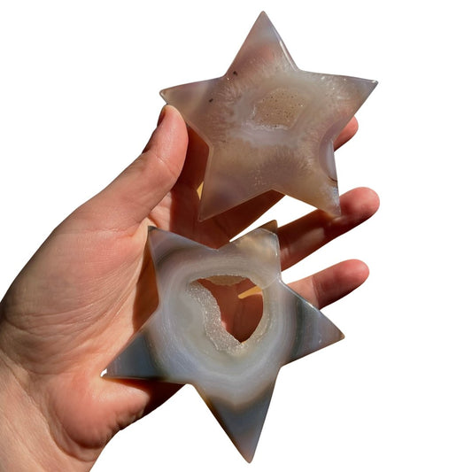 Druze Agate Star - Conscious Crystals New Zealand Crystal and Spiritual Shop