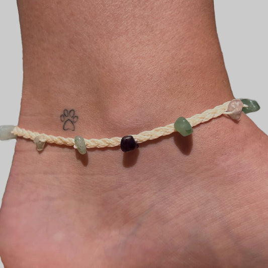 Energising Crystal Anklet - Conscious Crystals New Zealand Crystal and Spiritual Shop