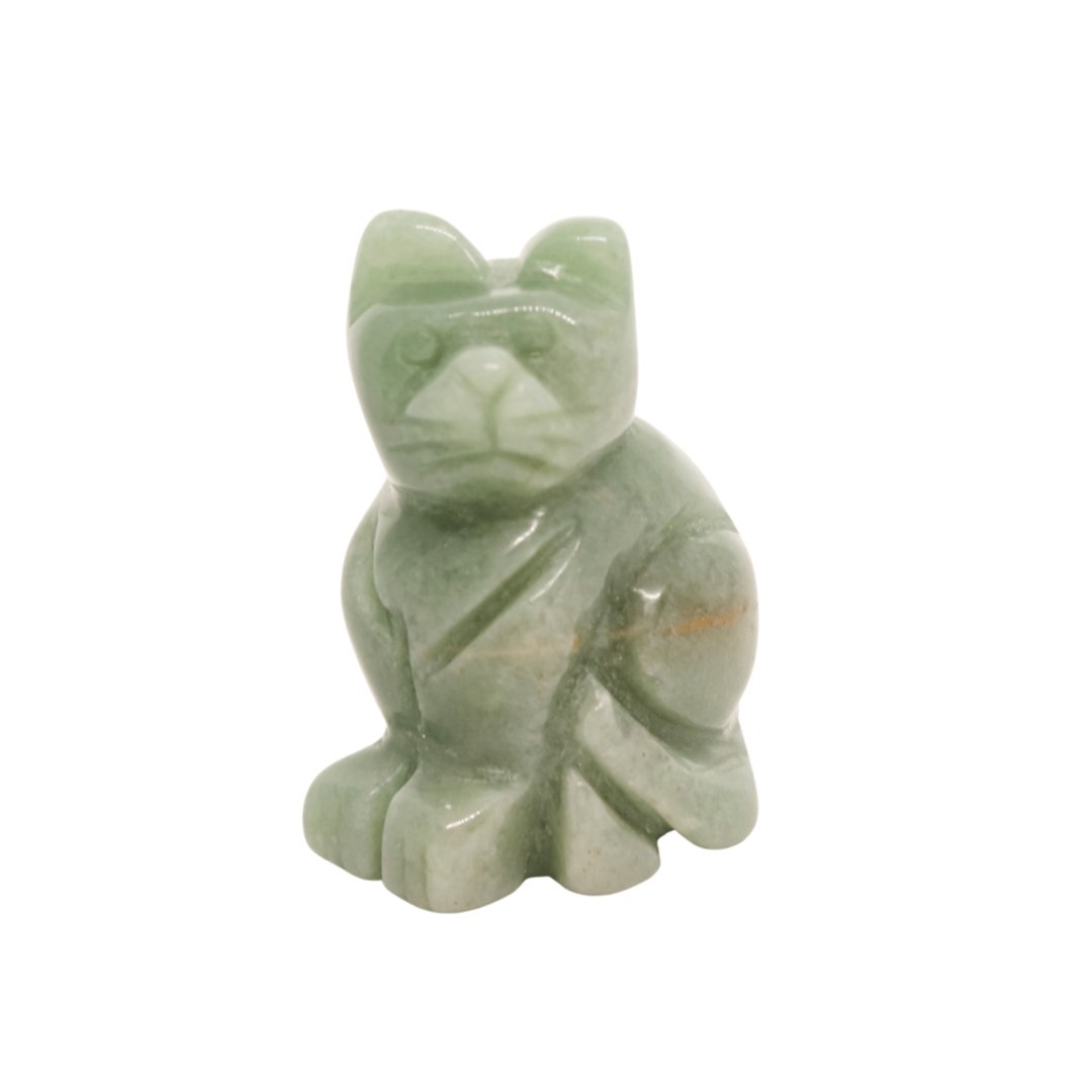 Green Aventurine Cat - Conscious Crystals New Zealand Crystal and Spiritual Shop