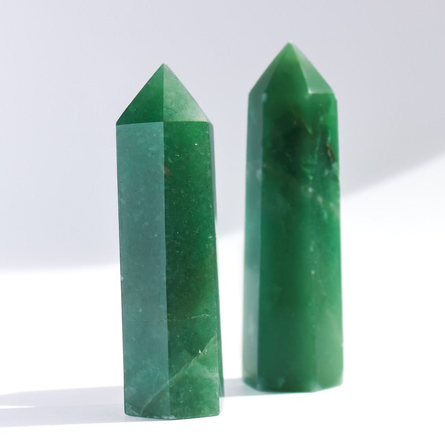 Green Aventurine Tower - Conscious Crystals New Zealand Crystal and Spiritual Shop