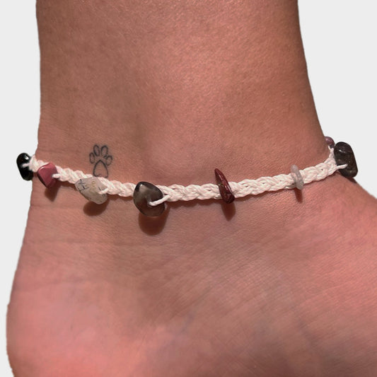 Grounding Crystal Anklet - Conscious Crystals New Zealand Crystal and Spiritual Shop