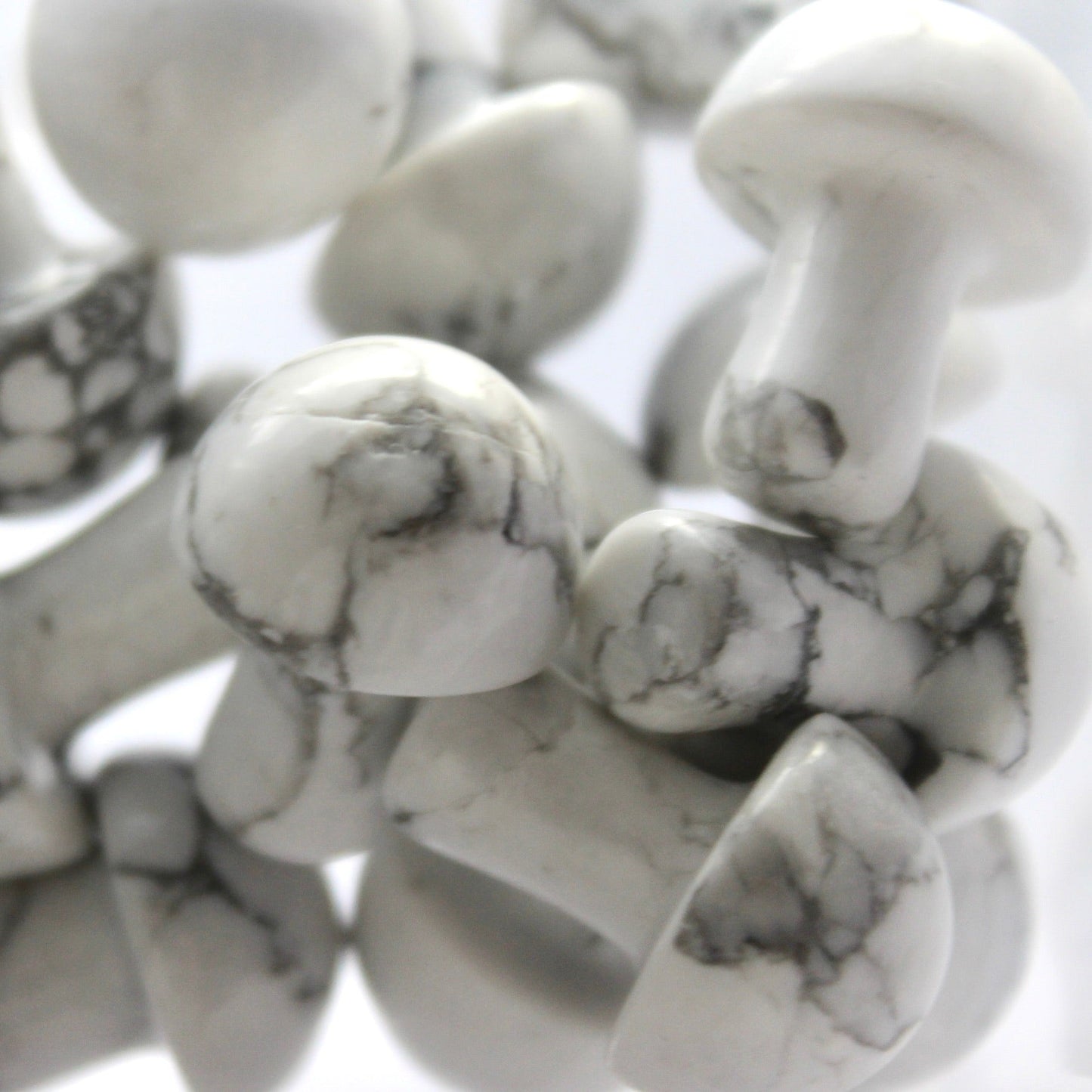 Howlite Mushroom - Conscious Crystals New Zealand Crystal and Spiritual Shop