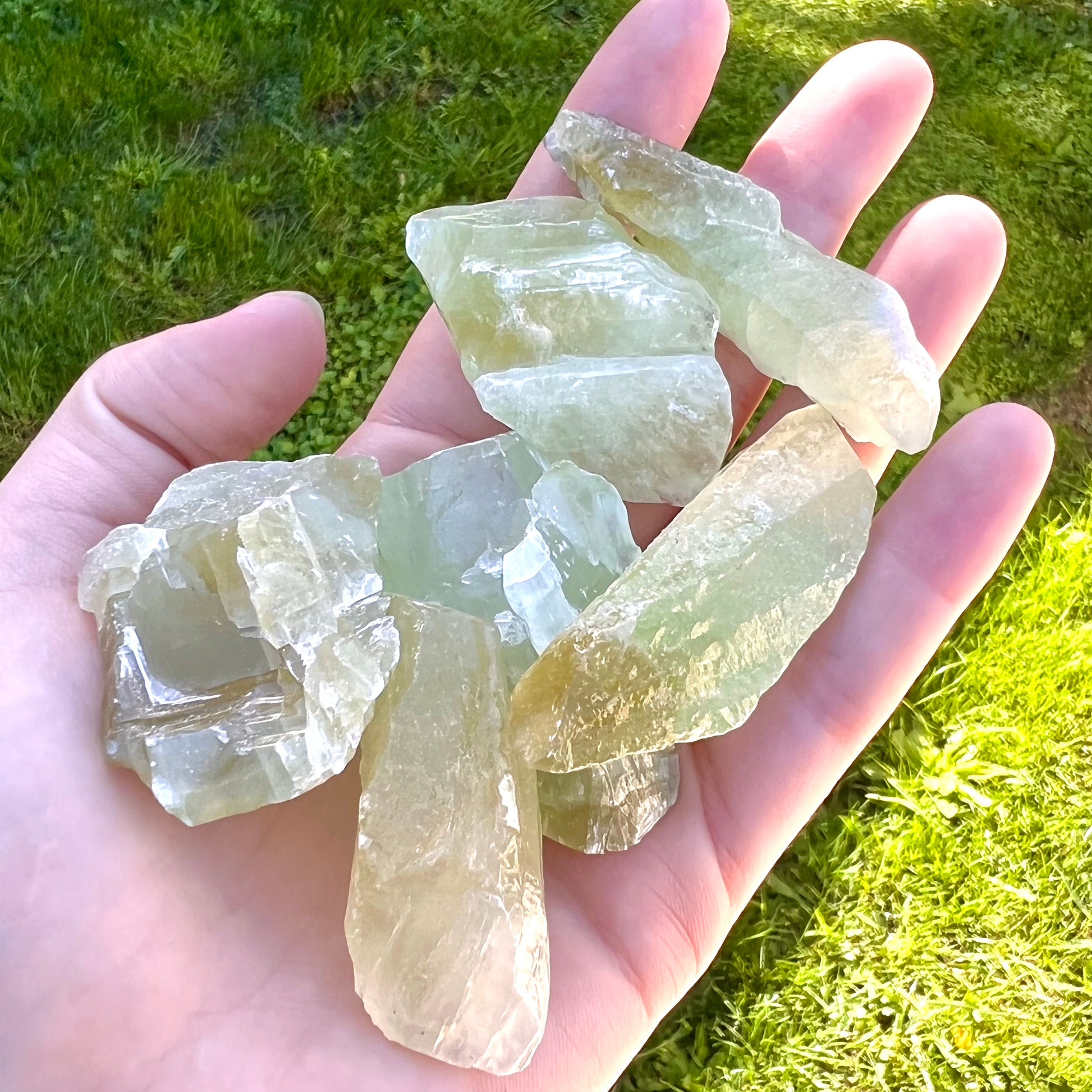 Green Calcite Raw - Conscious Crystals New Zealand Crystal and Spiritual Shop