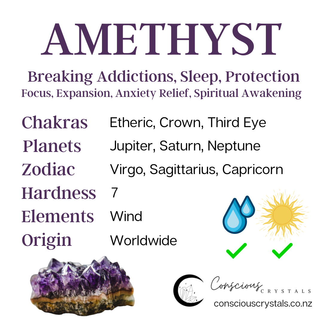 Amethyst Point - Conscious Crystals New Zealand Crystal and Spiritual Shop