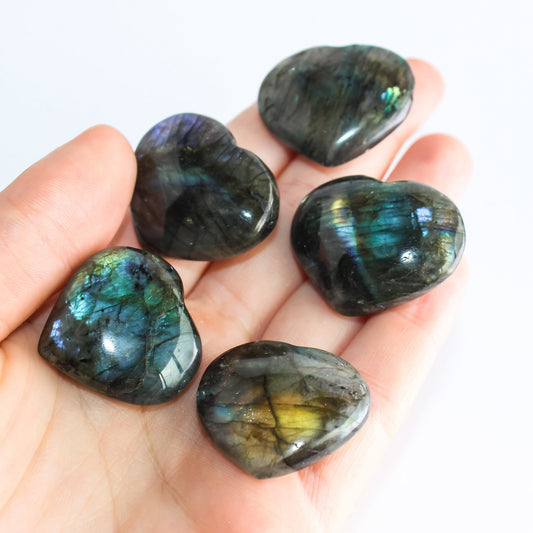Labradorite Heart - Conscious Crystals New Zealand Crystal and Spiritual Shop