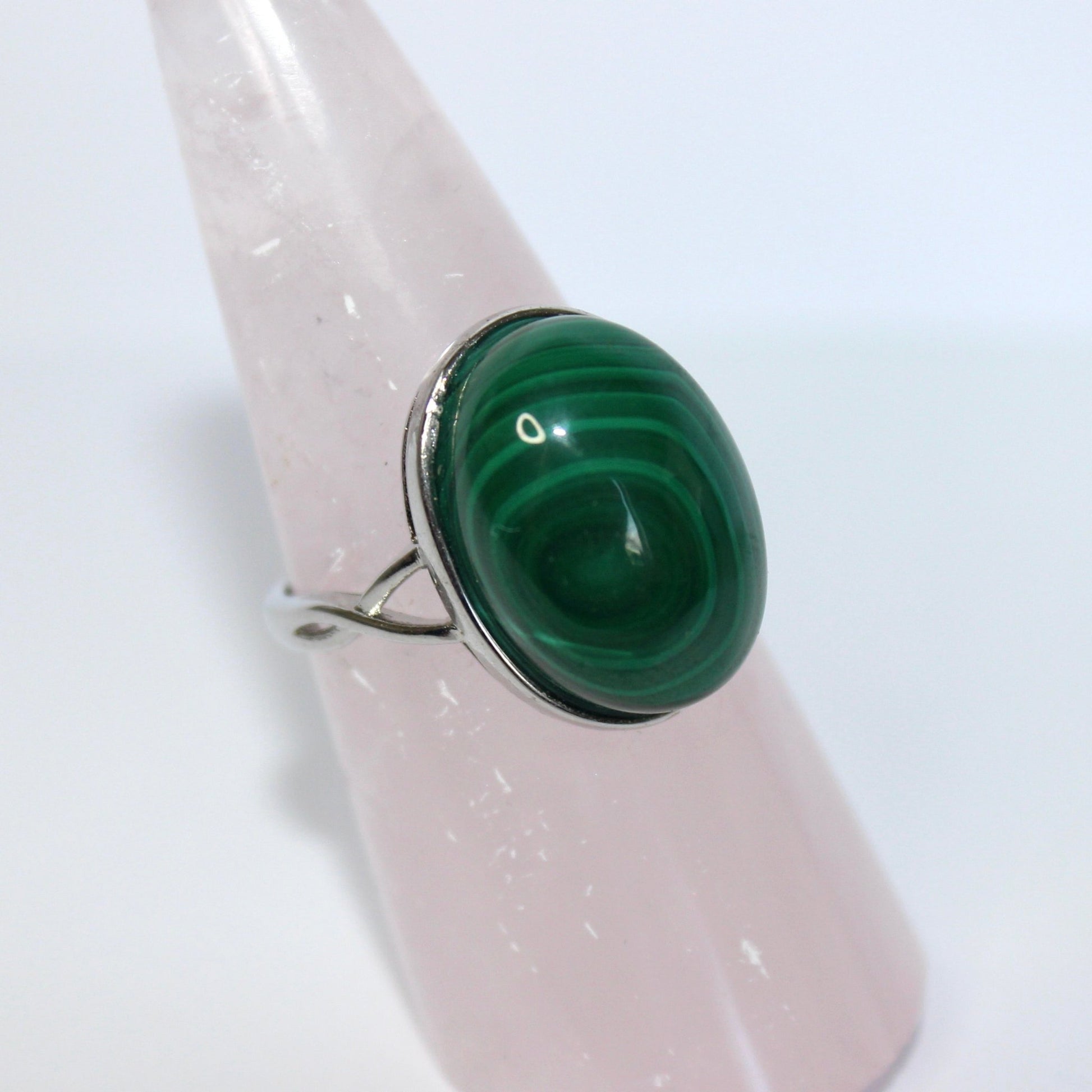 Malachite Chunky Ring - Conscious Crystals New Zealand Crystal and Spiritual Shop