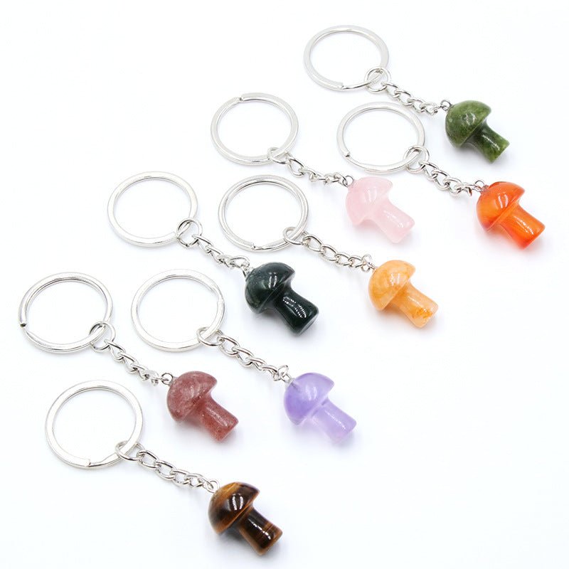 Mushroom Keyrings - Conscious Crystals New Zealand Crystal and Spiritual Shop