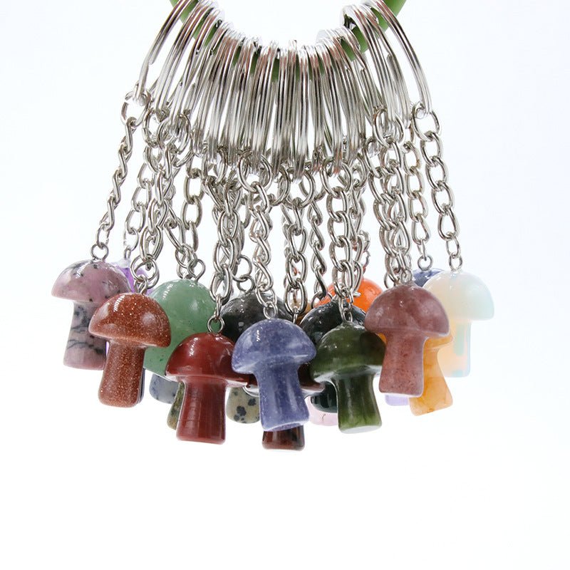 Mushroom Keyrings - Conscious Crystals New Zealand Crystal and Spiritual Shop