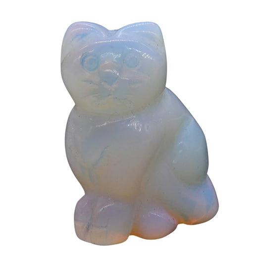 Opalite Cat - Conscious Crystals New Zealand Crystal and Spiritual Shop