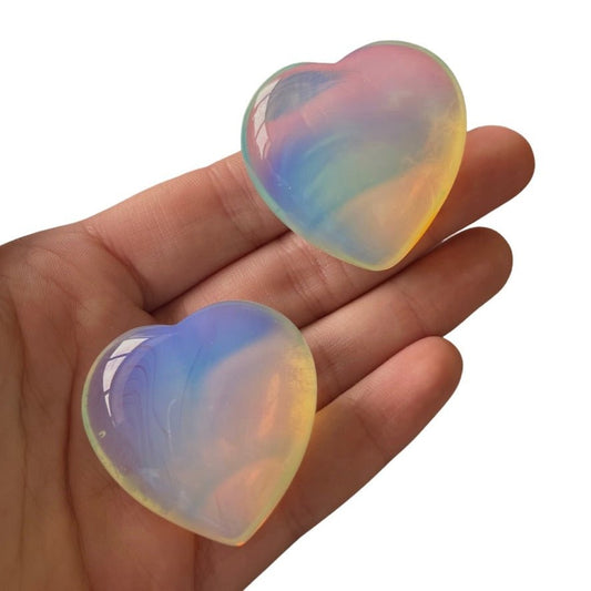 Opalite Heart - Conscious Crystals New Zealand Crystal and Spiritual Shop
