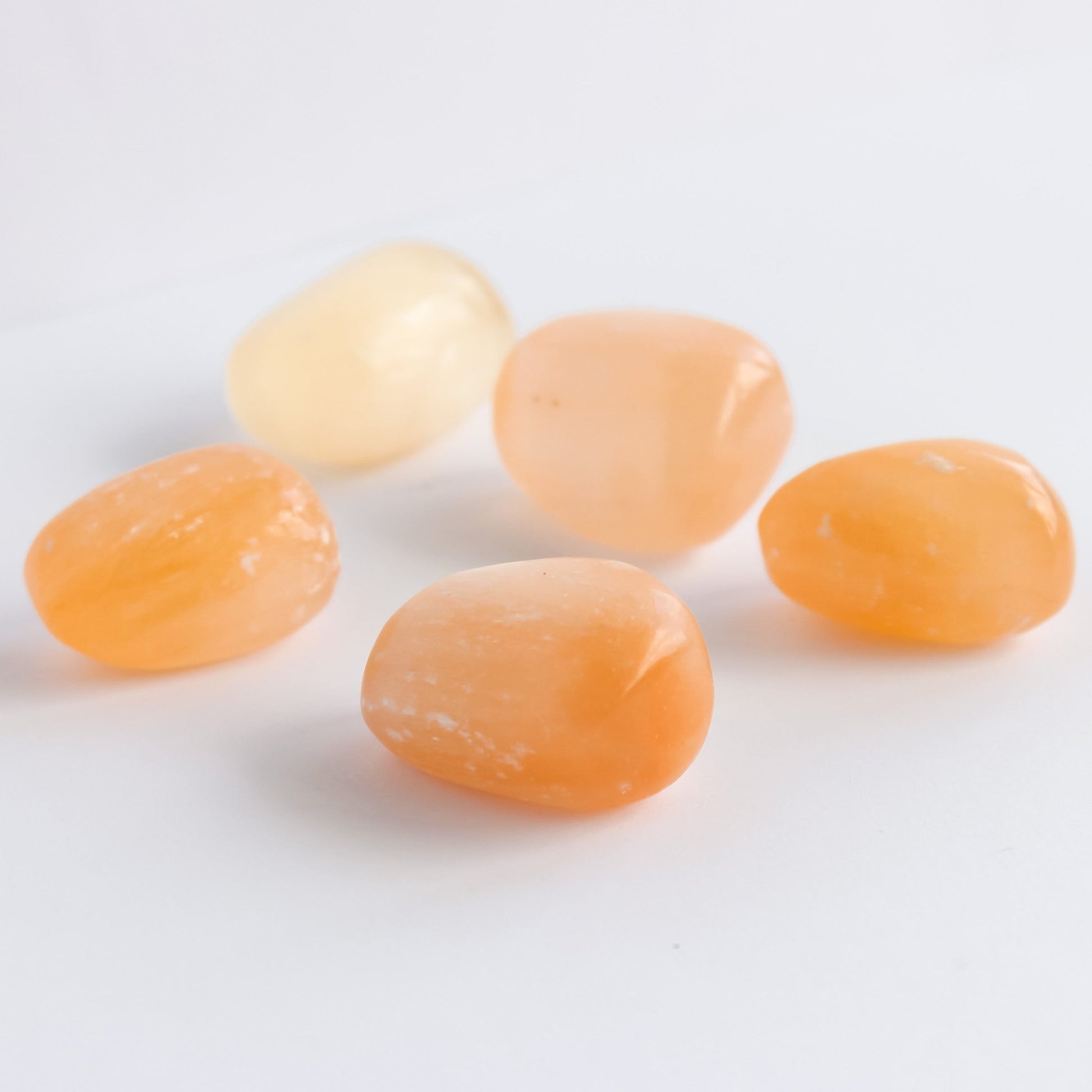 Orange Satin Spar Tumble - Conscious Crystals New Zealand Crystal and Spiritual Shop