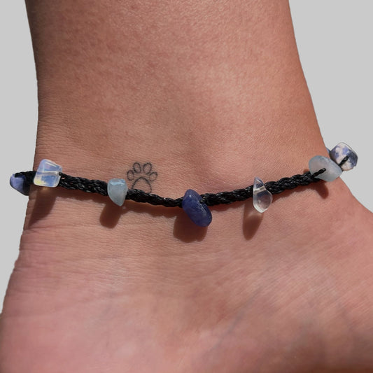 Peace Crystal Anklet - Conscious Crystals New Zealand Crystal and Spiritual Shop