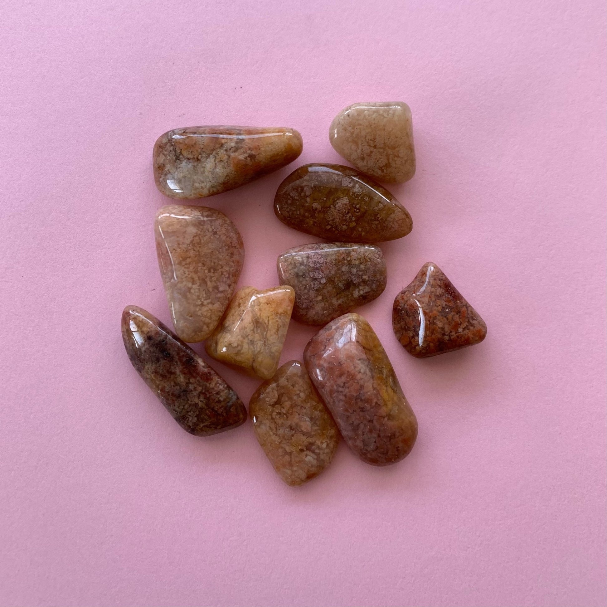 Pink Moss Agate Tumble - Conscious Crystals New Zealand Crystal and Spiritual Shop
