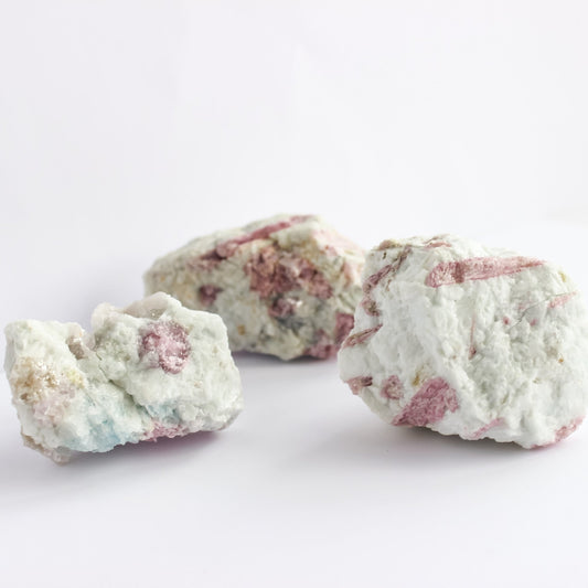 Pink Tourmaline in Quartz Raw - Conscious Crystals New Zealand Crystal and Spiritual Shop