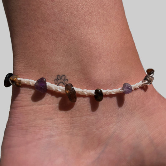Protection Crystal Anklet - Conscious Crystals New Zealand Crystal and Spiritual Shop