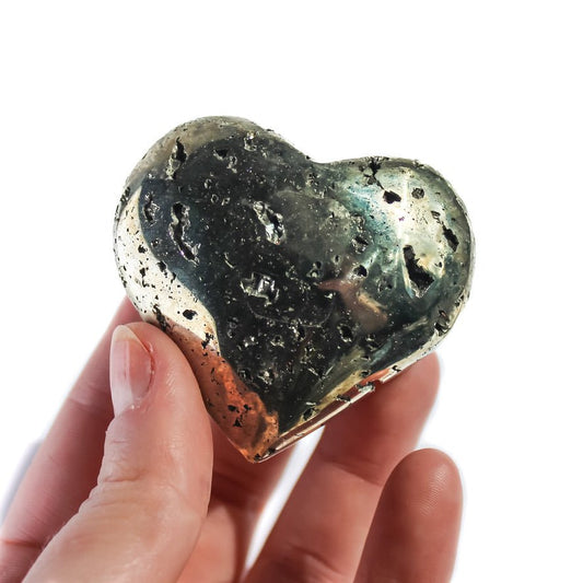 Pyrite Heart - Conscious Crystals New Zealand Crystal and Spiritual Shop