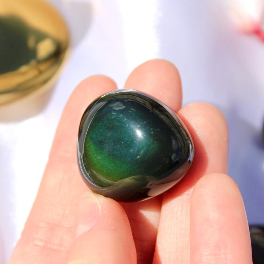 Rainbow Obsidian Tumble - Conscious Crystals New Zealand Crystal and Spiritual Shop