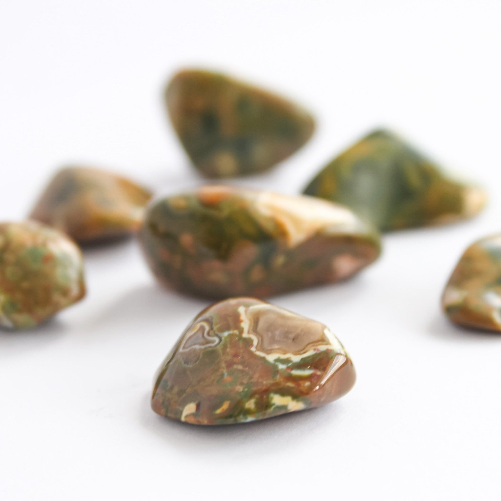 Rainforest Rhyolite Tumble - Conscious Crystals New Zealand Crystal and Spiritual Shop