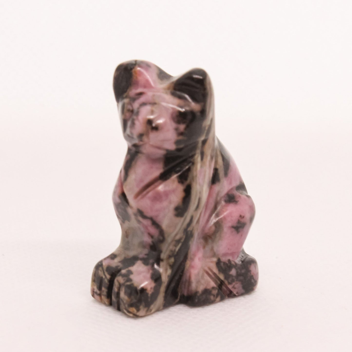 Rhodonite Cat - Conscious Crystals New Zealand Crystal and Spiritual Shop