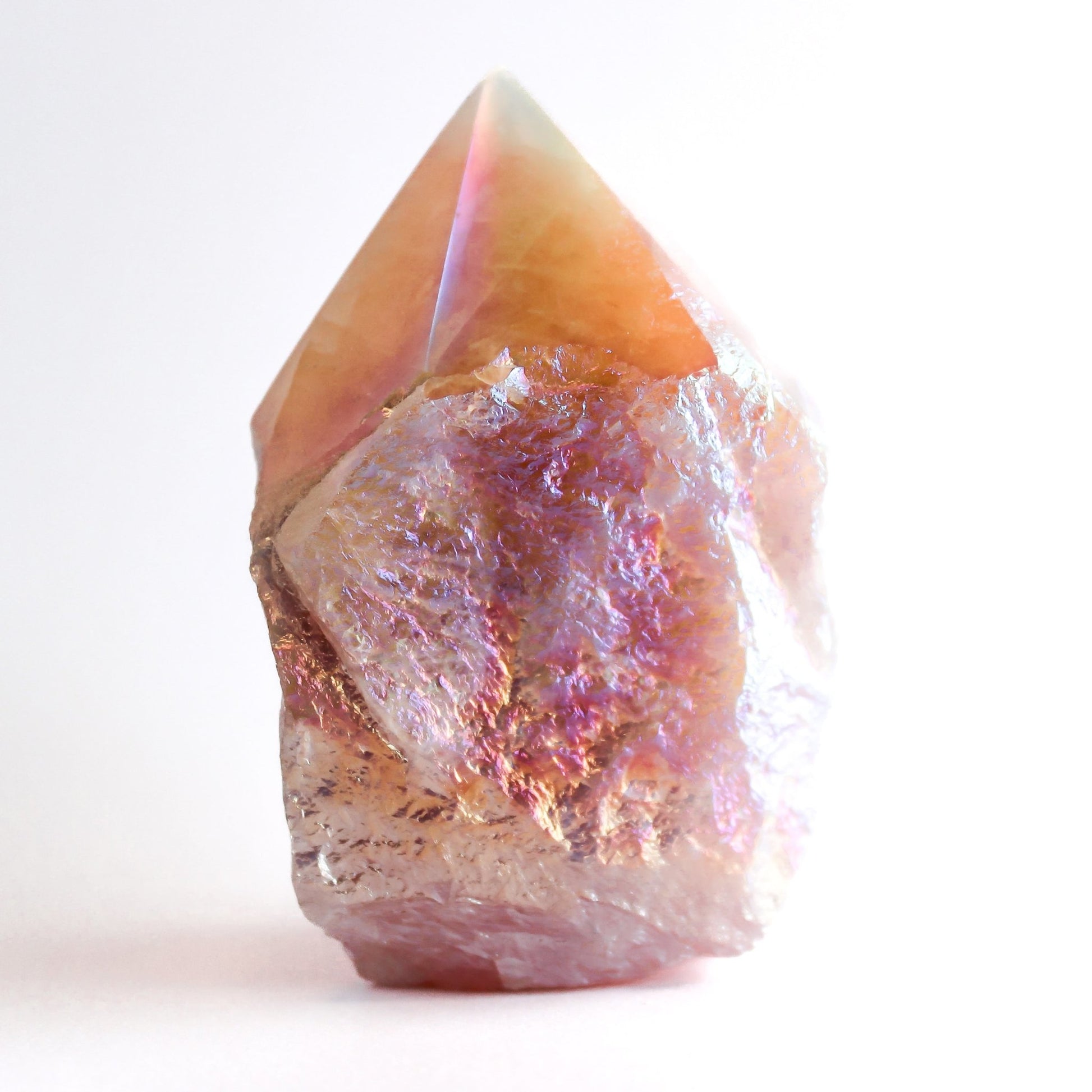 Rose Aura Quartz Raw Tower - Conscious Crystals New Zealand Crystal and Spiritual Shop