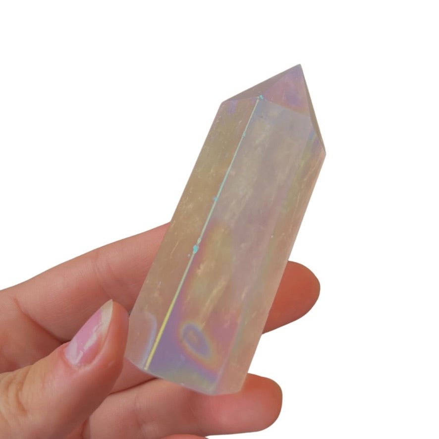 Rose Aura Quartz Tower - Conscious Crystals New Zealand Crystal and Spiritual Shop