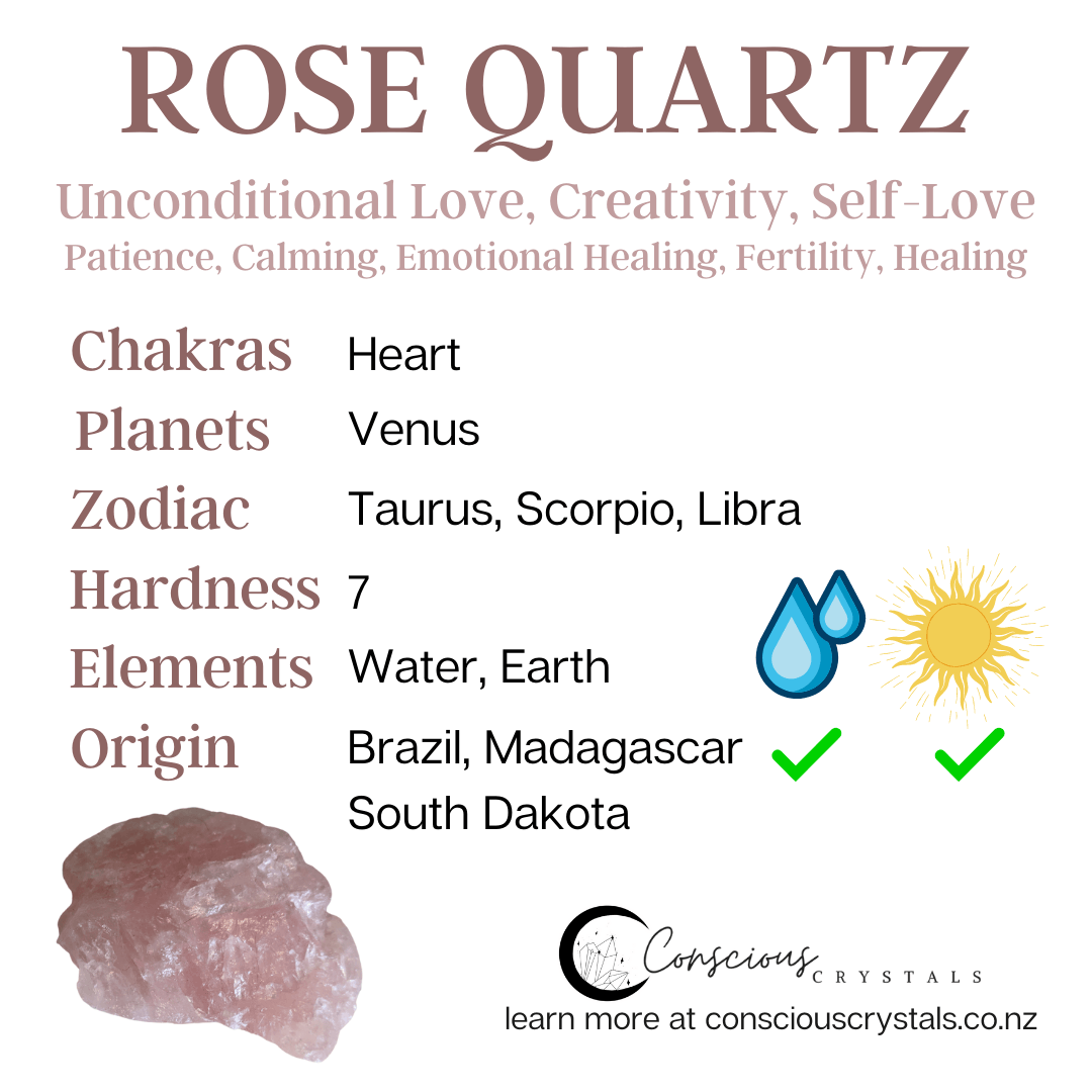 Rose Quartz Gua Sha - Conscious Crystals New Zealand Crystal and Spiritual Shop