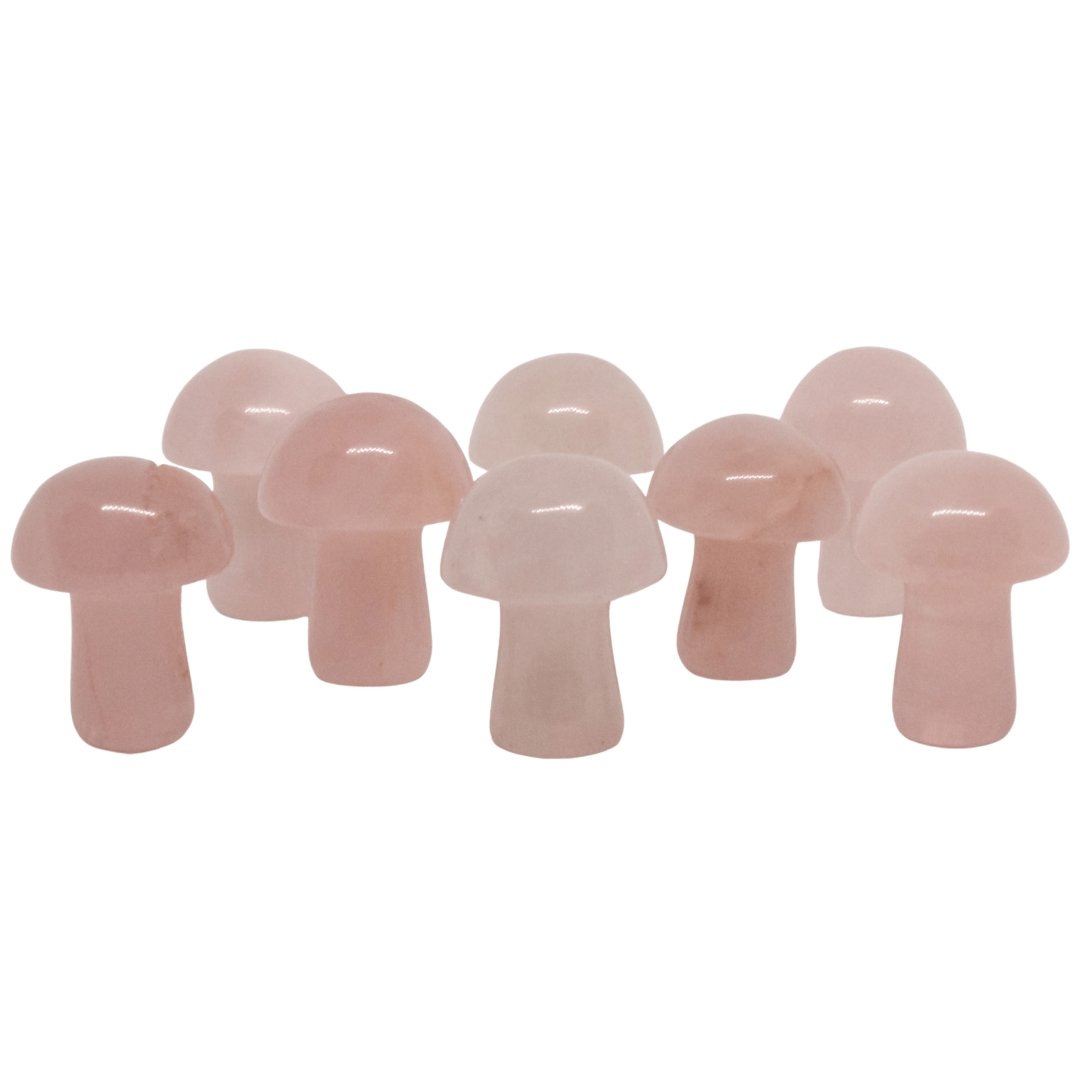 Rose Quartz Mushroom - Conscious Crystals New Zealand Crystal and Spiritual Shop