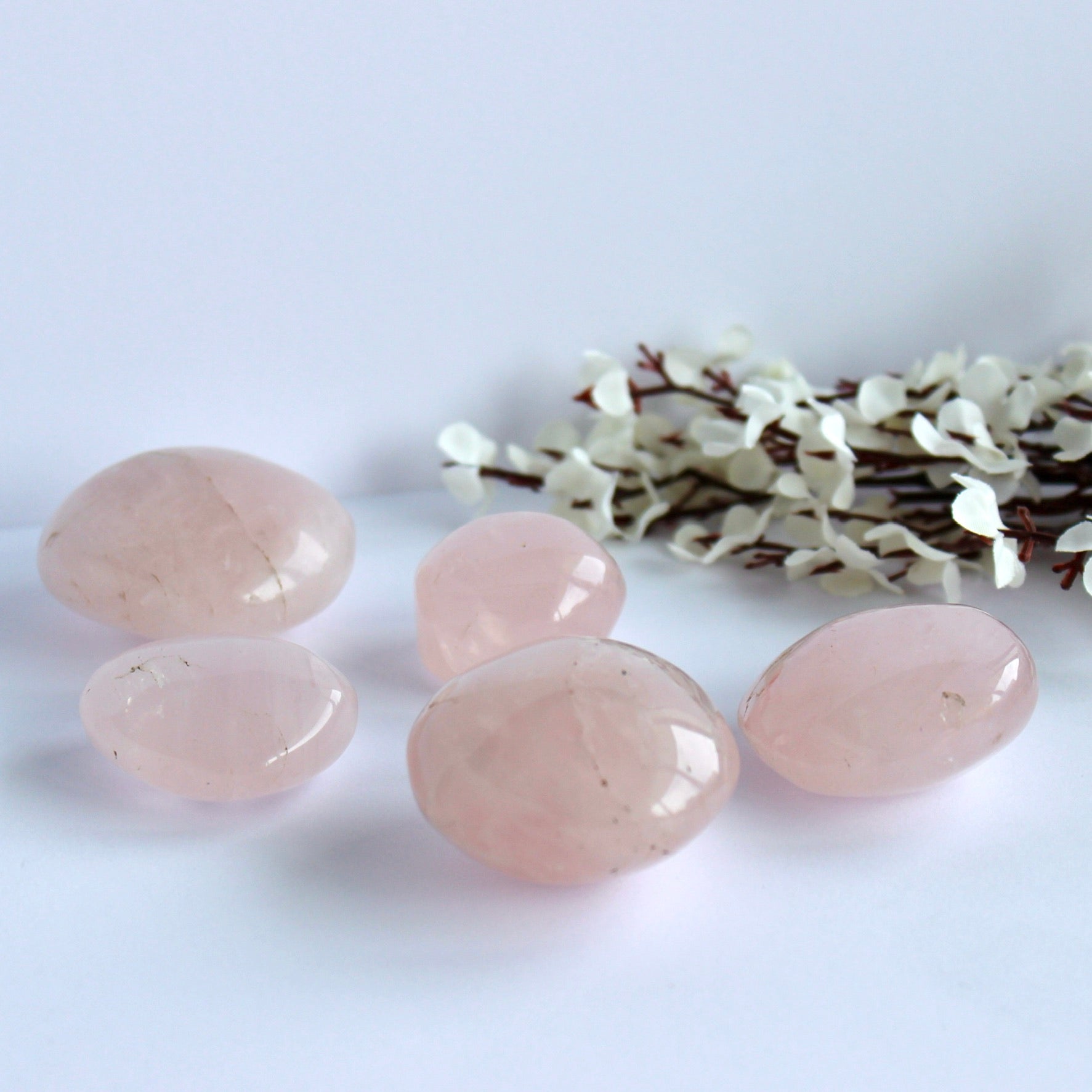 Rose Quartz Palm Stone - Conscious Crystals New Zealand Crystal and Spiritual Shop