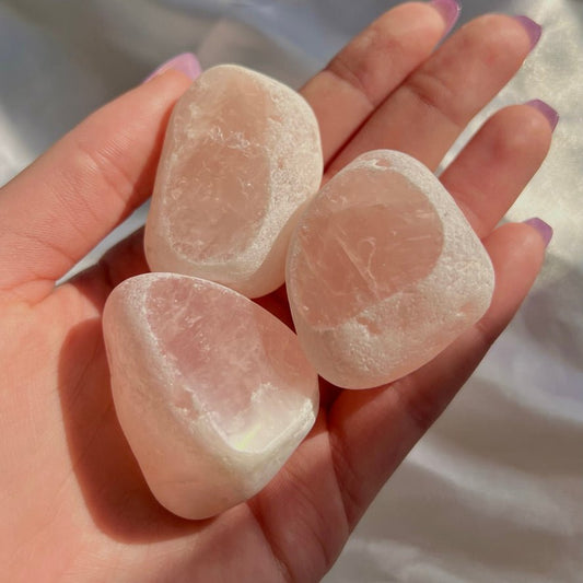 Rose Quartz Seer Stone - Conscious Crystals New Zealand Crystal and Spiritual Shop